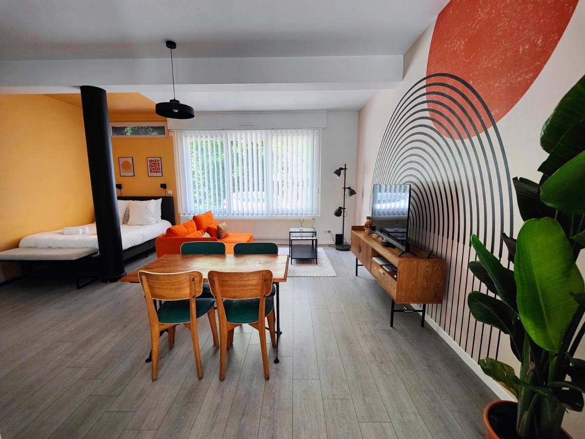 Le Rainbow - Grand Studio Avec Terrasse Dunkirk Kültér fotó
